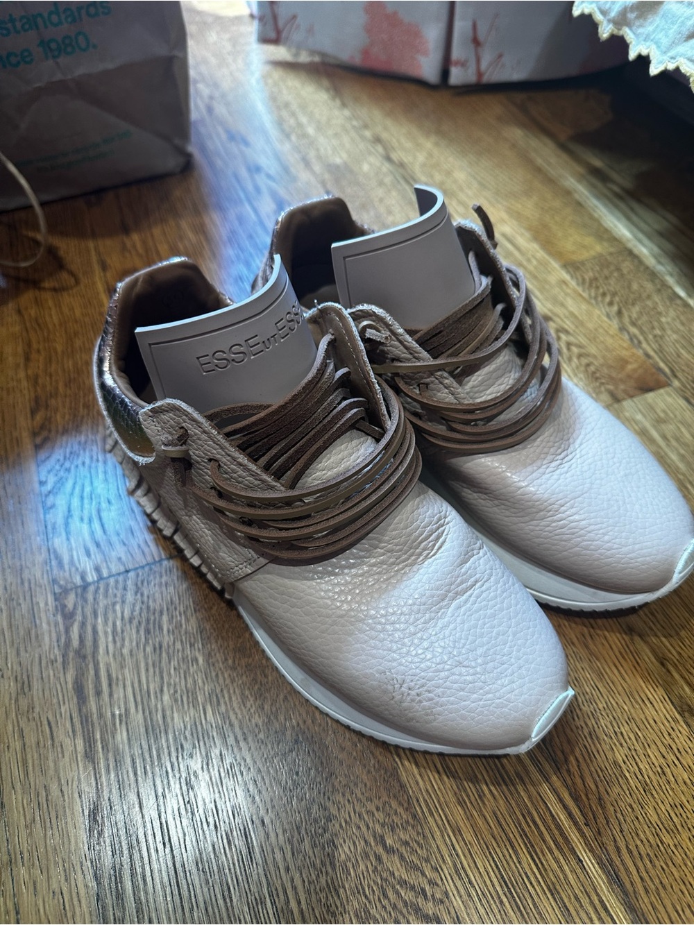 Size 35 light pink esse ut esse fringe shoes